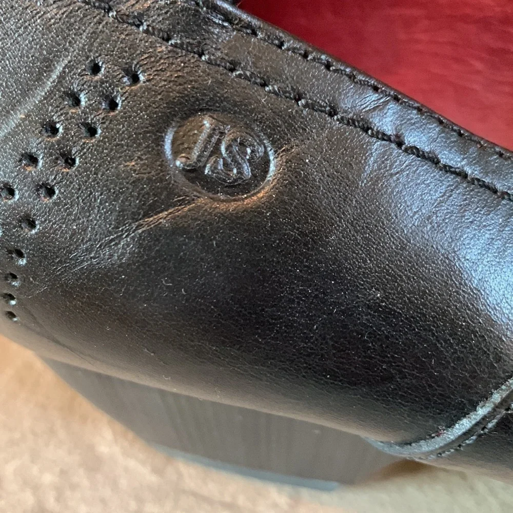 Josef Seibel black leather heeled Mary Janes